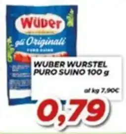 MA Supermercati Wuber wurstel puro suino offerta
