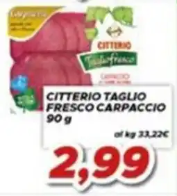 MA Supermercati Citterio taglio fresco carpaccio offerta