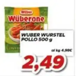 MA Supermercati Wüber Würstel Pollo offerta