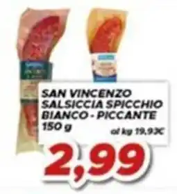 MA Supermercati San Vincenzo Salsiccia Spicchio Bianco - Piccante offerta