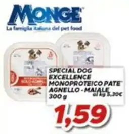 MA Supermercati Special Dog Excellence Monoproteico Pate Agnello - Maiale offerta