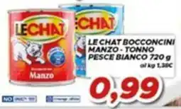 MA Supermercati Le Chat bocconcini manzo tonno pesce bianco offerta