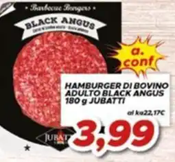 MA Supermercati Hamburger di bovino adulto Black Angus offerta