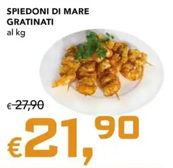 Spiedoni di mare gratinati