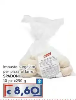 Italy Cash Impasto surgelato per pizza al farro SPADONI offerta