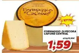 MA Supermercati Formaggio di pecora Cafone Central offerta