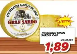 MA Supermercati Pecorino Gran Sardo CAO offerta