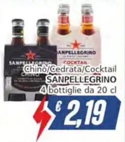 Italy Cash Sanpellegrino Chino/Cedrata/Cocktail offerta