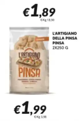 Supermercati Visotto L'Artigiano della pinsa pinsa offerta