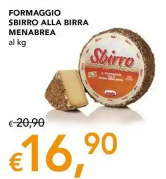 Formaggio Sbirro alla birra Menabrea