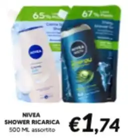 Supermercati Visotto Nivea shower ricarica offerta