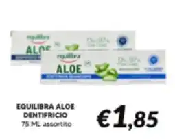 Supermercati Visotto Equilibra dentifricio aloe offerta