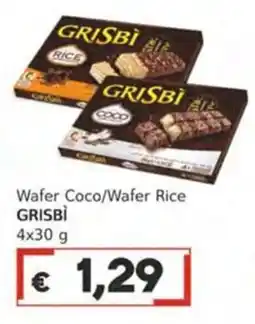 Italy Cash Wafer Coco/Wafer Rice GRISBÌ offerta