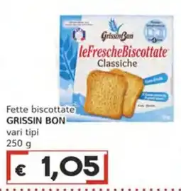 Italy Cash Fette biscottate Grissin Bon classiche offerta
