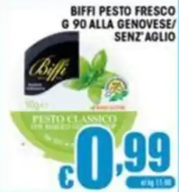 Sacoph Biffi pesto fresco senza aglio offerta