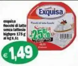 Il Castoro Supermercati Exquisa fiocchi di latte senza lattosio offerta