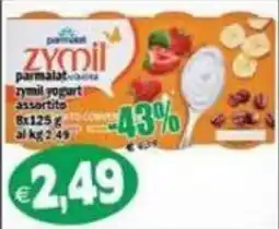 Il Castoro Supermercati Zymil parmalat zymil yogurt assortito offerta