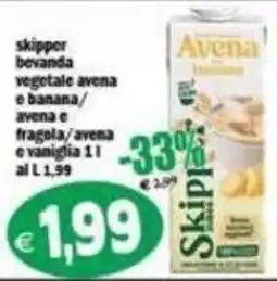 Il Castoro Supermercati Skipper bevanda vegetale avena offerta