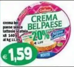 Il Castoro Supermercati Crema bel paese senza lattosio offerta