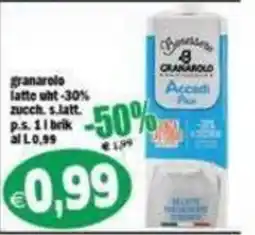 Il Castoro Supermercati granarolo latte uht -30% zucch. s.latt. offerta