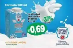 Il Castoro Supermercati Latte senza lattosio UHT 1% offerta