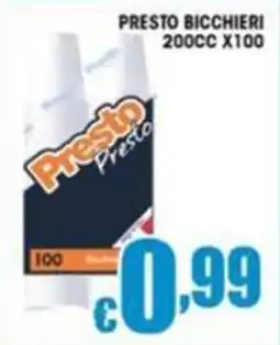 Sacoph Presto bicchieri offerta