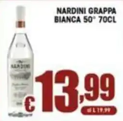 Sacoph Nardini grappa bianca offerta