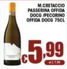 Sacoph M.Cretaccio Passerina Offida DOCG / Pecorino Offida DOCG offerta