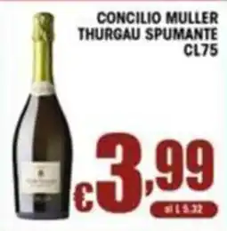Sacoph Concilio Muller Thurgau Spumante offerta