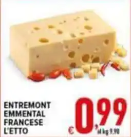 Iper Triscount Entremont Emmenthal francese offerta