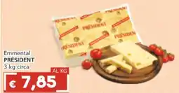 Italy Cash Emmental PRÉSIDENT offerta