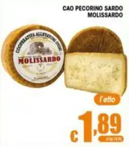 Sacoph Cao pecorino sardo molissardo offerta