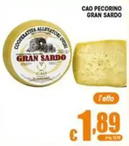 Sacoph Cao Pecorino Gran Sardo offerta