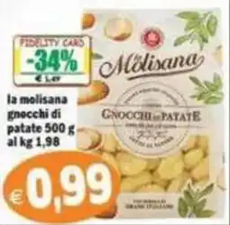 Il Castoro Supermercati Gnocchi di patate Molisana offerta