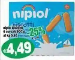 Il Castoro Supermercati nipiol biscotti offerta