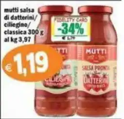 Il Castoro Supermercati Mutti salsa di datterini offerta