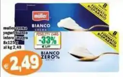 Il Castoro Supermercati muller crema yogurt bianco intero/magro offerta