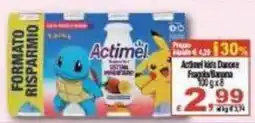 CTS Supermercati Actimel kids Dancee Fragola Banana offerta
