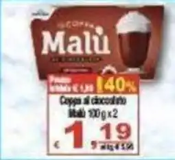 CTS Supermercati Coppa di cioccolato Malù offerta
