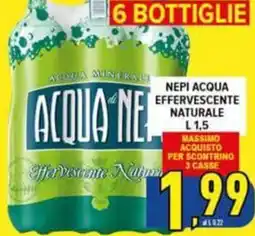 Iper Triscount Acqua di Nepi effervescente naturale offerta