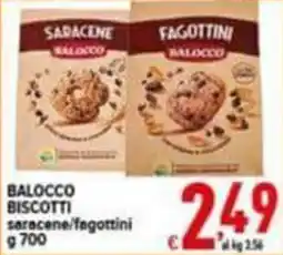 Iper Triscount Balocco biscotti saracene/fagottini offerta