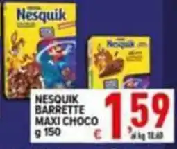 Iper Triscount Nesquik barrette maxi choco offerta
