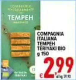 Iper Triscount Compagnia Italiana Tempeh Teriyaki Bio offerta