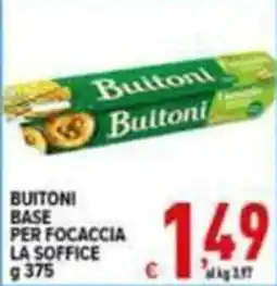 Iper Triscount Buitoni base per focaccia la soffice offerta