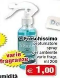Magazzini Smart Freschissimo profumatore spray offerta