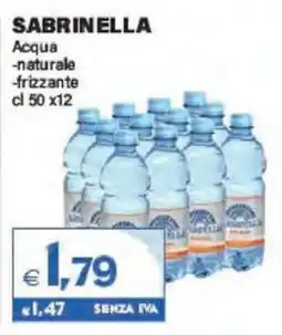 Boningros Cash and Carry Sabrinella Acqua naturale/ frizzante offerta