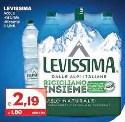Boningros Cash and Carry Levissima Acqua naturale/ frizzante offerta
