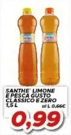 MA Supermercati Santhe limone e pesca gusto classico e zero offerta