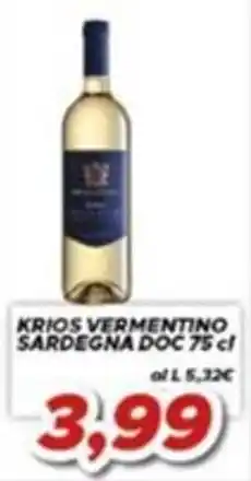 MA Supermercati Krios Vermentino Sardegna DOC offerta