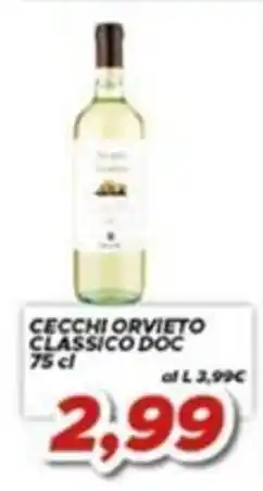 MA Supermercati Cecchi orvieto classico doc offerta